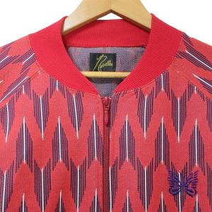 Needles 19ss トラックジャケット 総柄 矢柄 刺? ジップアップ L 赤 レッド X