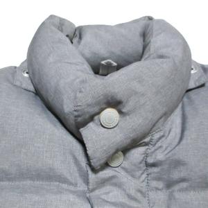 FREECITY ダウンベスト ジップアップ プリント 1 S グレー X