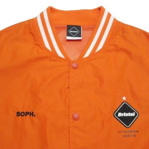F.C.Real Bristol ライトウェイト スタジアム ブルゾン 裏メッシュ FCRB-178006 ソフ 刺? プリント ワッペン ライン M オレンジ