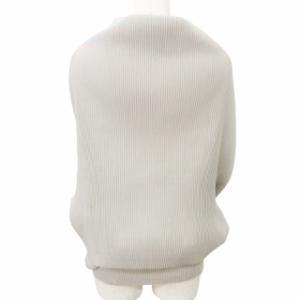 PLEATS PLEASE ISSEY MIYAKE カーディガン トップス 無地 PP23-F0273 フリーサイズ グレー GY09