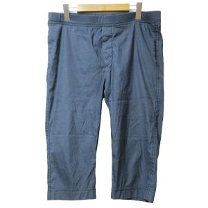 美品 サブリナパンツ クロップド 七分丈 ボタンフライ 46 M相当 グレー IBO58 X