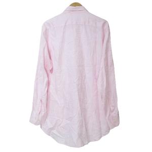 ETRO シャツ 長袖 ペイズリー柄 総柄 大きいサイズ 42 XL相当 ピンク IBO58 X