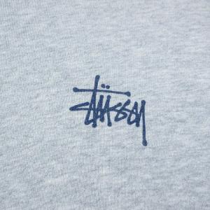 STUSSY トレーナー スウェット 長袖 ロゴ プリント 裏毛 M グレー IBO58 X