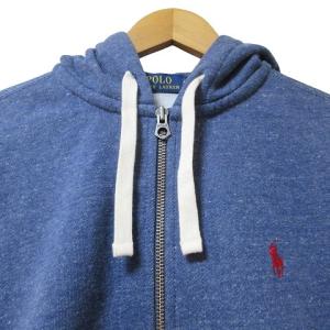 POLO RALPH LAUREN タグ付き ジップ パーカー 裏起毛 長袖 ポニー ワンポイント S 170