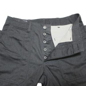 SASSAFRAS 美品 ワークパンツ ボタンフライ S グレー IBO58 X