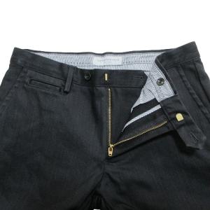 TOMORROWLAND タグ付き 22AW スーパーストレッチデニム スリムスラックス パンツ ジップフライ 46 M相当 黒 ブラック IBO58