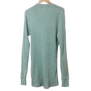 RRL 20ss ヘンリーネック ワッフル サーマル Tシャツ 長袖 カットソー ラルフローレン S P 緑 グリーン IBO58