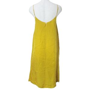 suzukitakayuki 美品 inner dress インナードレス キャミソール ワンピース ひざ丈 マスタード イエロー IBO58 X