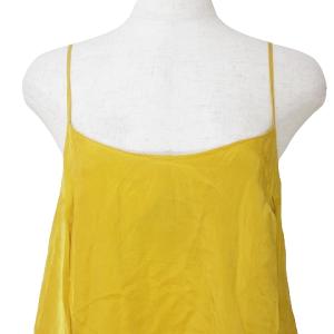 suzukitakayuki 美品 inner dress インナードレス キャミソール ワンピース ひざ丈 マスタード イエロー IBO58 X