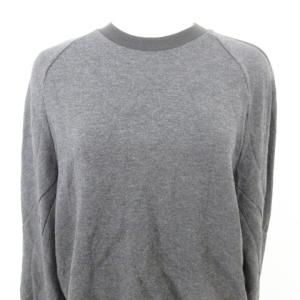 Theory 美品 22AW トレーナー ストレッチ ラグラン トップス 長袖 Sサイズ チャコールグレー IBO58