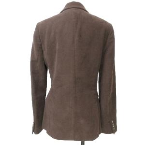 RALPH LAUREN タグ付き テーラード ジャケット シングル 3B ピーチスキン 総裏地 11 L相当 茶 ブラウン IBO58 X