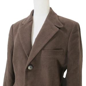RALPH LAUREN タグ付き テーラード ジャケット シングル 3B ピーチスキン 総裏地 11 L相当 茶 ブラウン IBO58 X