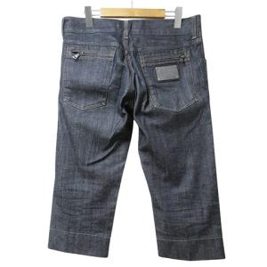 DOLCE&GABBANA 20 loose デニム パンツ ジーンズ クロップド 七分丈 プレート インディゴ ネイビー 48 L相当 X