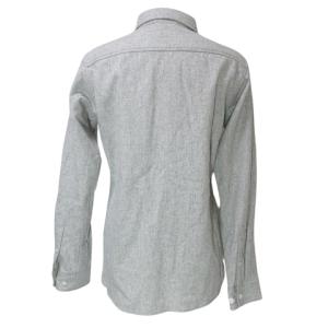 mont-bell 美品 長袖 ウールマウンテン シャツ 1114127 アウトドアウェア M ヘザーグレー X