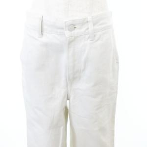 45rpm デニム パンツ ジーンズ ジップフライ 日本製 28 約S~Mサイズ 白 ホワイト IBO58