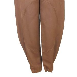 Chloe 美品 近年モデル パンツ ツイルウール 裾 サイド ファスナー ジップ ベイカー 38 茶 IBO58