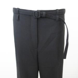 Theory 美品 20AW BISTRETCH DOUBLE 3 BELT WIDE PANT ストレッチ ダブルベルト ワイド パンツ