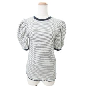 × robert p miller ロバート ピー ミラー 美品 保存袋付き パフスリーブ カットソー トップス 半袖 ボーダー