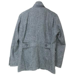 23区 HOMME ジャケット 中綿ライナー ジップアップ ウール スタンドカラー 46 M相当 グレー IBO60 X