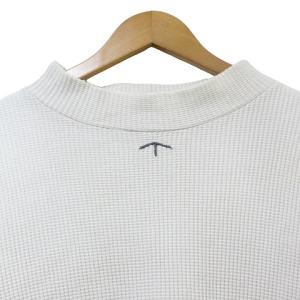 Nigel Cabourn ハイネック モックネック ワッフルトレーナー カットソー 80350020028 長袖 46 S相当 白 ホワイト IBO60