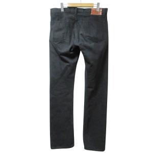 POLO RALPH LAUREN デニム パンツ ジーンズ ストレート ダメージ加工 ワンポイント 黒 ブラック W32 L32 M相当 IBO60 X