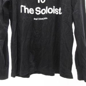 TAKAHIROMIYASHITATheSoloIst. 美品 sc.0102 アームプリント Tシャツ 長袖 カットソー トップス 日本製 46 Mサイズ 黒 ブラック