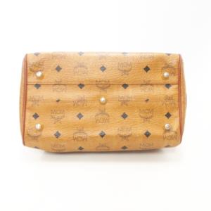 MCM ハンドバッグ 鞄 カバン 本革 レザー 茶 ブラウン キャメル