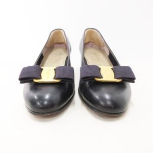 Salvatore Ferragamo ヒール パンプス レザー ヴァラ リボン フォーマル 5 1