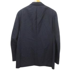 UNITED ARROWS テーラードジャケット シングル 2B 総裏地 ウール モヘヤ混 ビジネス 50 L ネイビー IBO60