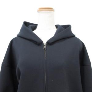 Theory 21ss パーカー オーバーサイズ フルジップフーディ 長袖 M ネイビー