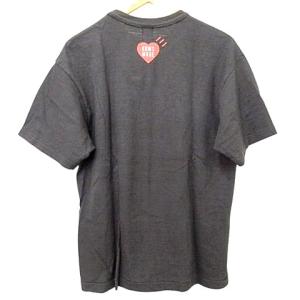 HUMAN MADE × カウズ KAWS 美品 プリント Tシャツ 半袖 クルーネック カットソー L 黒 ブラック AA