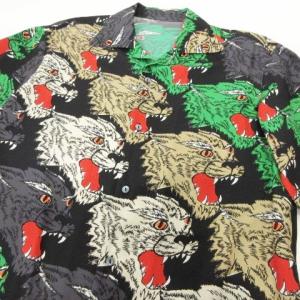 GUCCI 18SS Panther Silk Shirt ヒョウプリント イタリア製 44