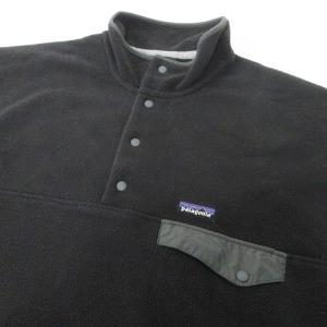 Patagonia 22AW シンチラ スナップT プルオーバー フリース ジャケット トップス L 黒 ブラック