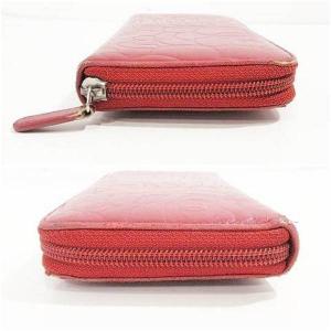 CHANEL カメリア ラウンドジップ 長財布 レザー ウォレット 赤 レッド AA