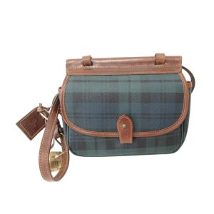 タグ付き 付属品有 ヴィンテージ ブラックウォッチ ショルダーバッグ チェック カバン 鞄 茶 ブラウン ORG