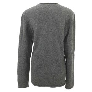 lucien pellat finet 美品 カシミヤ100% ニット Vネック スカル刺繍 カットソー 長袖 M チャコール AA