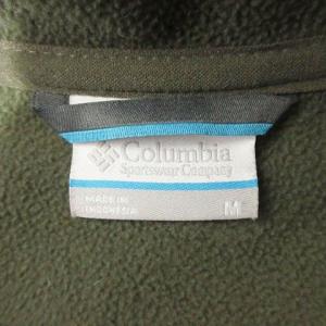 Columbia マウンテンパーカー アウター ロゴ刺繍 ジップアップ 厚手 XM0481 M カーキ