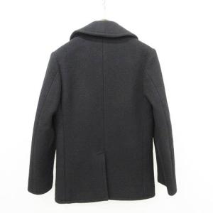 LITHIUM HOMME 美品 Pコート アウター カシミヤ混 日本製 44 約Mサイズ 黒 ブラック