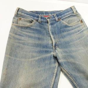 Levi's 80s 42タロン ライナー オレンジタブ デニム パンツ USED加工 USA製 31 ブルー