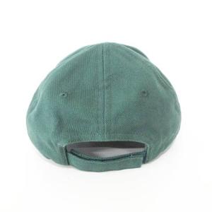 BALENCIAGA 美品 ブランドロゴ キャップ 帽子 テープバック イタリア製 L 59?p 緑 グリーン AA