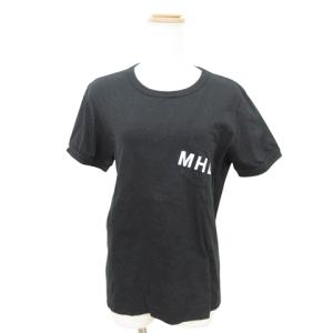 MHL. 美品 3点セット ロゴポケット 半袖 Ｔシャツ カットソー トップス 丸首 Vネック 日本製 ?V M?Lサイズ 白 ホワイト