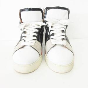 Christian Louboutin 17AW LOUBIKICK ルビキック ハイカット スニーカー レザー シューズ 靴 カモフラ スタッズ メタリック イタリア製