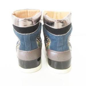 Christian Louboutin 17AW LOUBIKICK ルビキック ハイカット スニーカー レザー シューズ 靴 カモフラ スタッズ メタリック イタリア製
