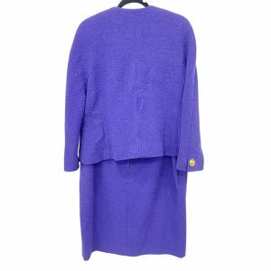 CELINE ヴィンテージ VINTAGE スーツ セットアップ スカート ひざ丈 ジャケット デザインボタン フランス製 44 約XL