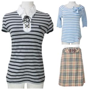 BURBERRY BLUE LABEL 7点セット ジャンク トップス ワンピース スカート まとめ カットソー ニット カーディガン 半袖 7分袖 長袖 ノースリーブ