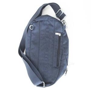 marimekko 美品 ボディバッグ ショルダー 鞄 カバン ブランドロゴ 刺繍 紺 ネイビー