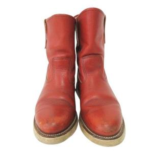 RED WING 90s 緑犬タグ ペコス ブーツ レザー  USA製 9.5 ブラウン