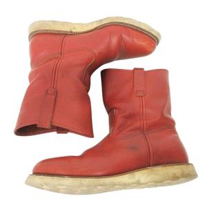 RED WING 90s 緑犬タグ ペコス ブーツ レザー  USA製 9.5 ブラウン