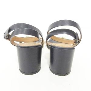 TORY BURCH 美品 箱付き ヒール サンダル オープントゥ ミュール アンクルベルト 靴 シューズ カウレザー 牛革 5 1