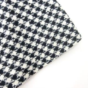 Leilian タグ付き ひざ丈 スカート フレア 千鳥柄 ウール Piemontese社生地 13+ XL相当 黒 ブラック ORG A0219